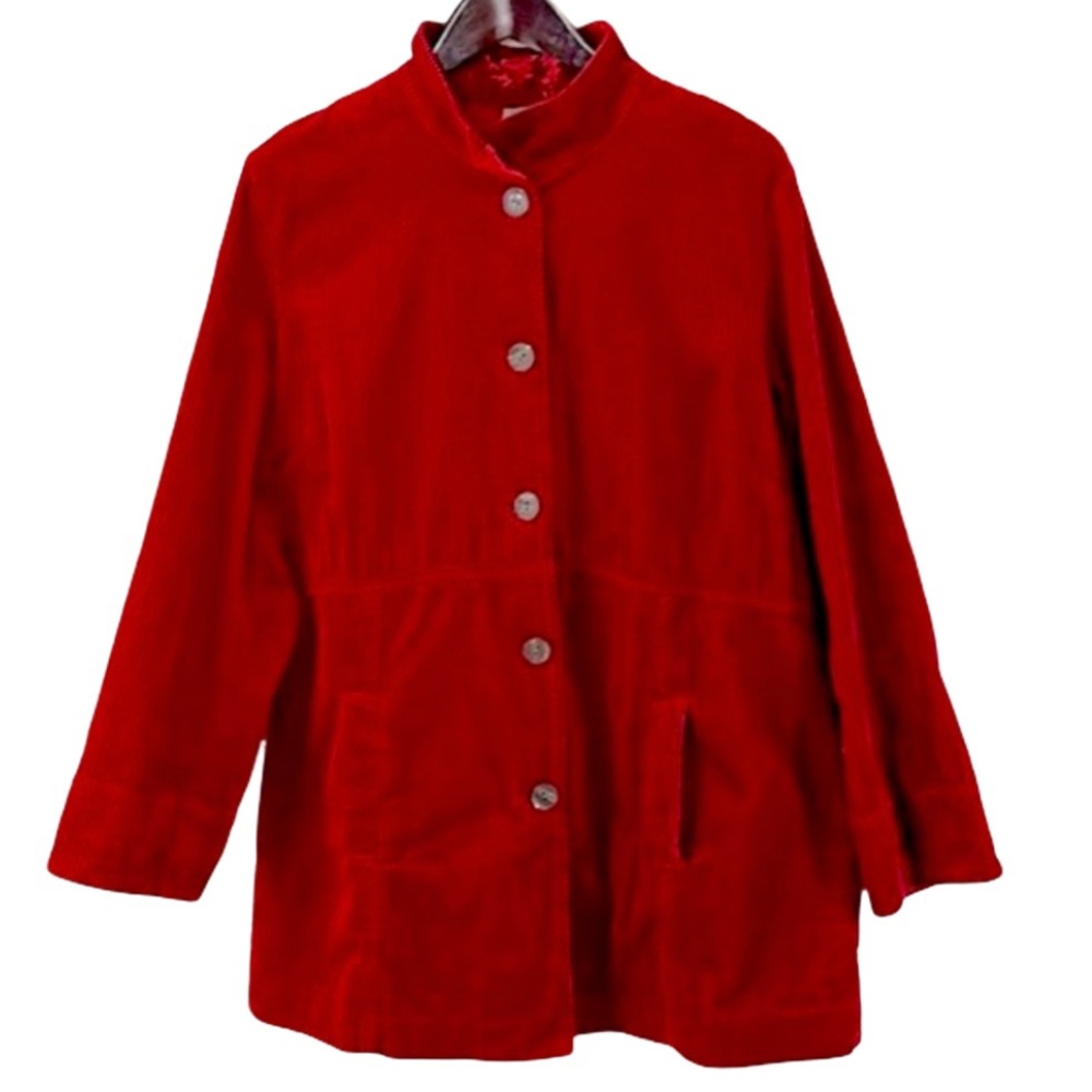 J. JILL Red Corduroy Jacket